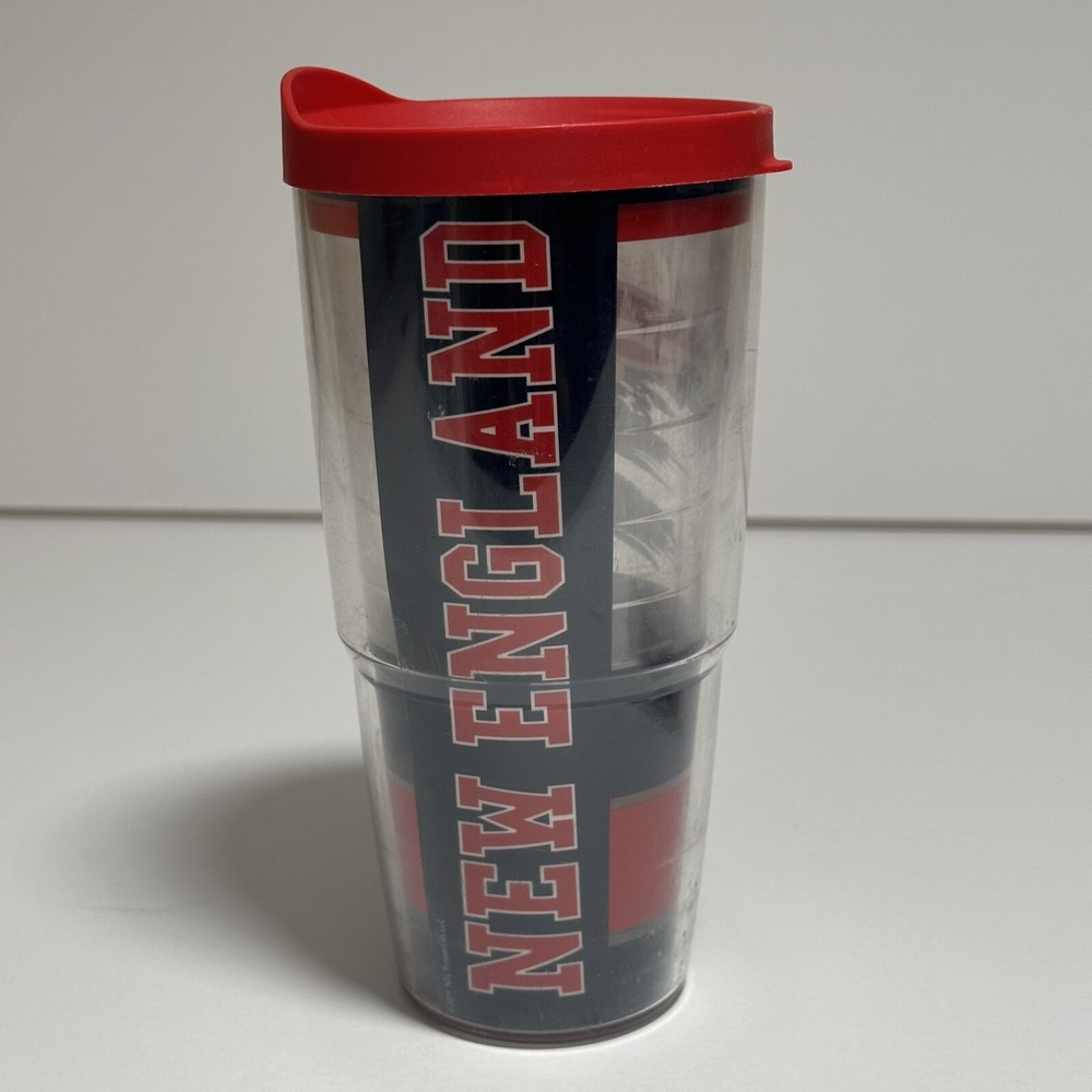 New England Patriots Tervis 24oz Plastic Tumbler Cup NFL Football Drinkware - Picture 2 of 5